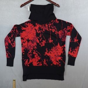 Diane Von Furstenberg Sweater Ahiga Small Cowl Neck Floral Daze Pullover Merino